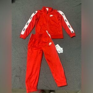 Red Nike Track Suite Size 4T